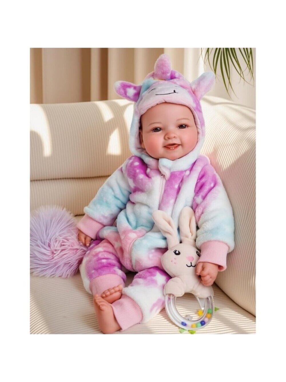 🆕17inch Large Realistic Cute Soft Body Baby Doll Real Life Baby Dolls Girls